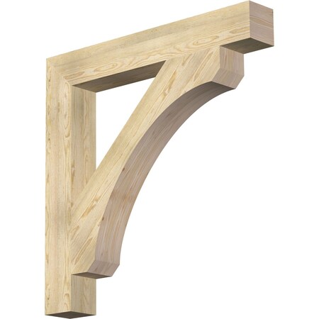 Ekena Millwork Legacy Block Rough Sawn Bracket, Douglas Fir, 6"W x 44"D x 44"H BKT06X44X44LEC05RDF
